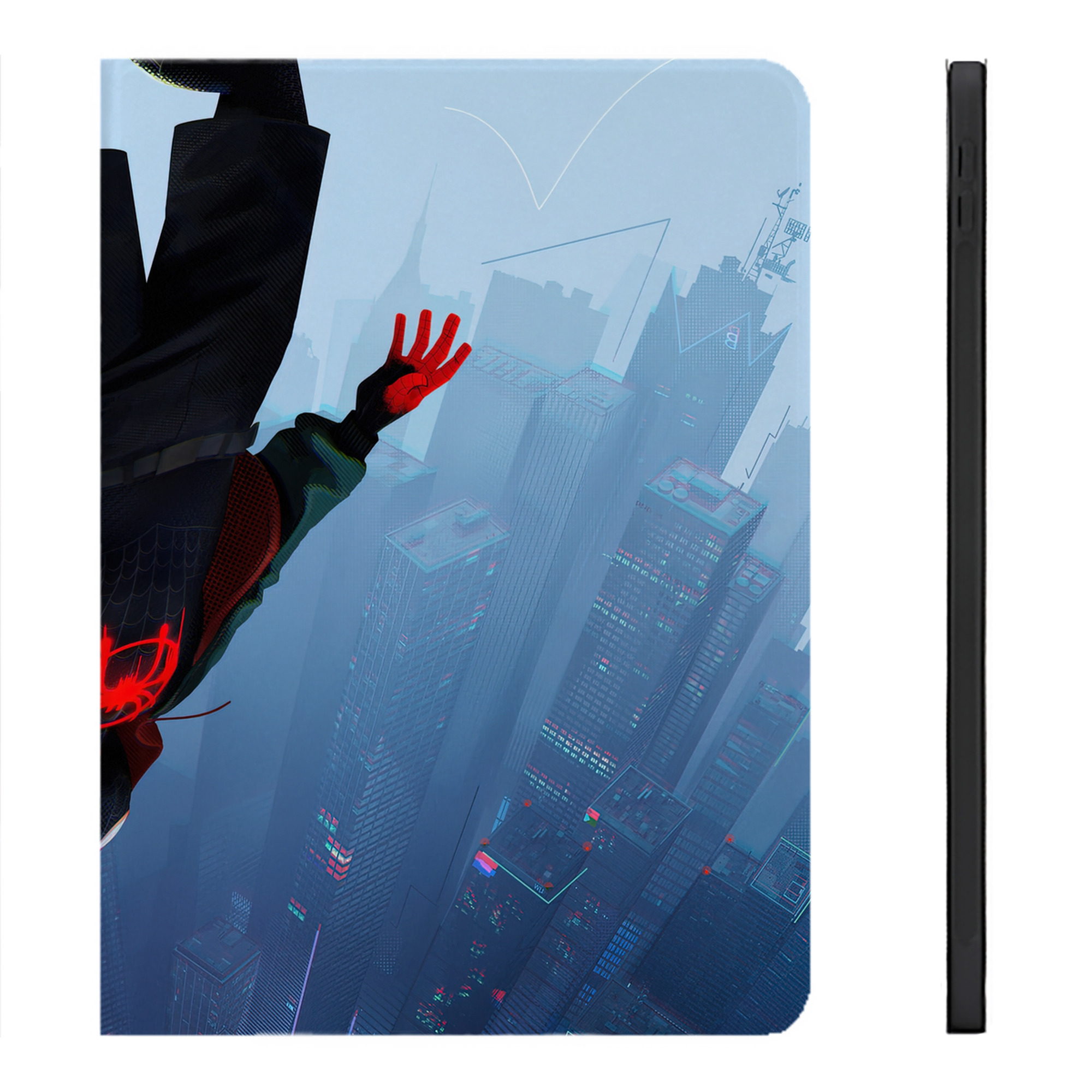 （画像用） Spider Man スパイダーマン IPadケース ペンホルダー付き ブックスタイルデザイン